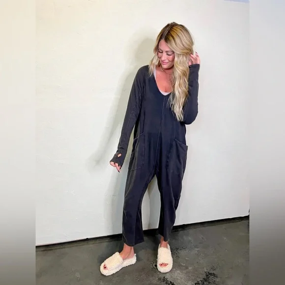 Free People Hot Shot Long Sleeve Onesie L - Picture 3 of 9